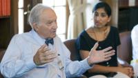 Dr. Rowland with residents